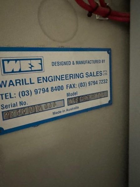 2007 Sinto model scc-90-a cold box core cell s/n scc-0011-00 with recieving hopper, scc90 core machine with enclosure and controls