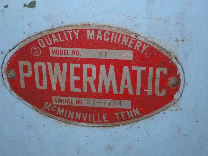 POWERMATIC 19" VERTICAL BAND SAW  -  87