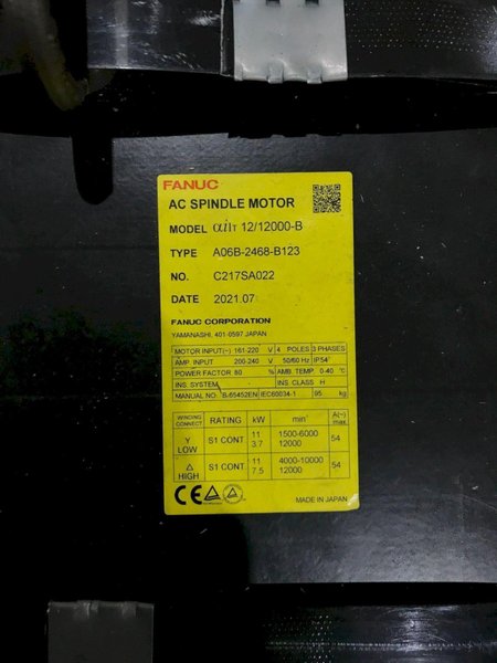 FANUC A06B-2468-B123 AC SERVO MOTOR NEW