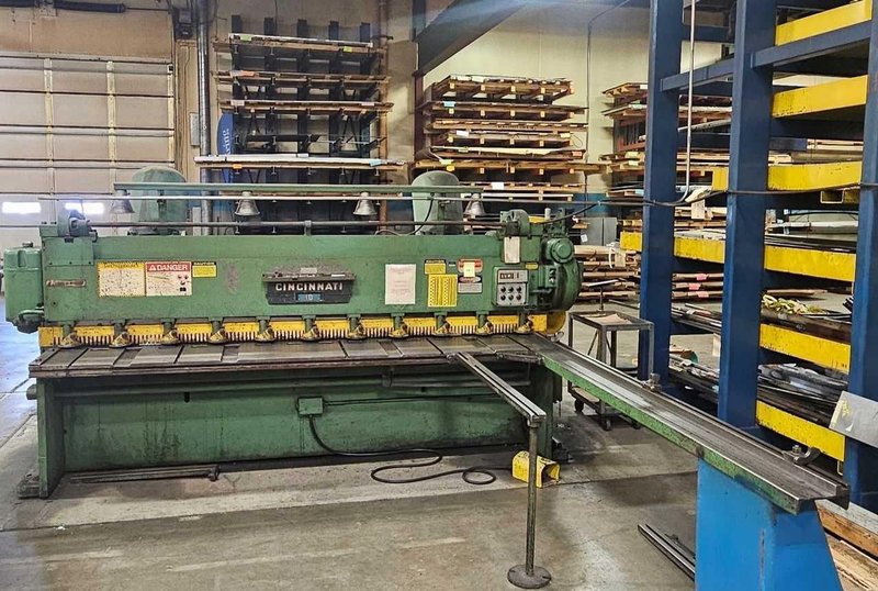 10&#039; X 1/4&quot; CINCINNATI 1810 MECHANICAL POWER SQUARING SHEAR: STOCK #80172