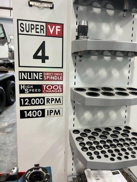 Haas VF-4SS APC VMC, 2008 – Pallet Changer, high speed machining, rigid tap