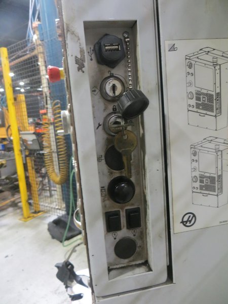 Haas VF-4 CNC Vertical Machining Center, Maincon CNC Control, 4th Drive, 24 ATC, Thru Spindle Coolant, 8100 RPM Gearbox Spindle, New 2013- Auction Item