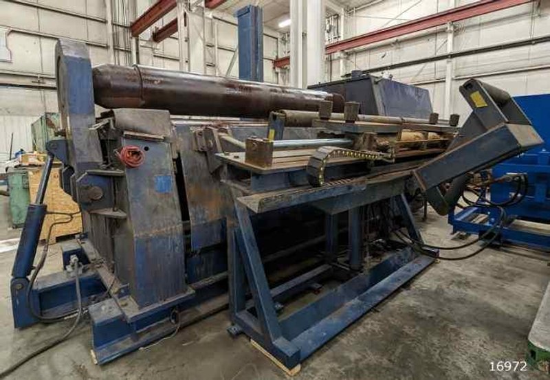 1.42″ x 10′  Faccin 4HEL-3146 CNC Plate Roller, 2016 – Overhead &amp; Side Supports