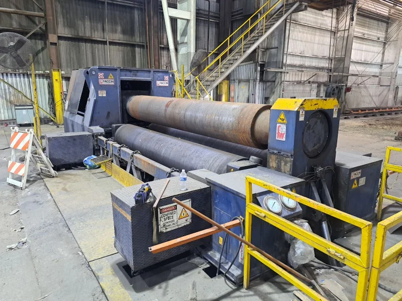 13&#039; X 3&quot; FACCIN MODEL #HAV-4072 3-ROLL HYDRAULIC PLATE ROLL: STOCK 20498