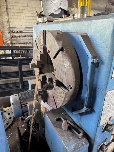 36" X 120" BROADBENT 16" HOLLOW SPINDLE ENGINE LATHE.  STOCK #0889125