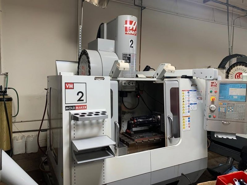 2008 Haas VM-2 with probing and SHRT210H 4th Axis Rotary