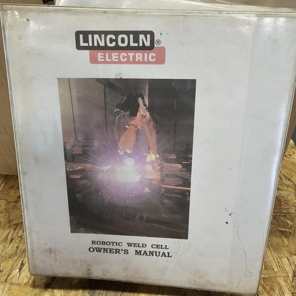 2-Position Lincoln Electric eCell Welding System with Fanuc Arc Mate 100iBe 6-Axis Robot, Powerwave 355M Power Source- Auction Item