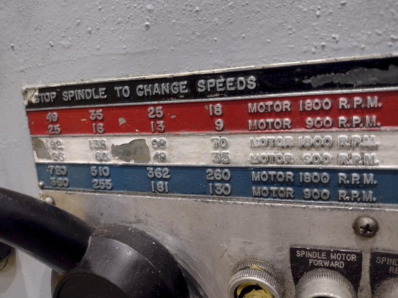 28" X 48" LEBLOND MODEL 3H ENGINE LATHE, 2-1/2" SPINDLE HOLE: YOBRO #24837