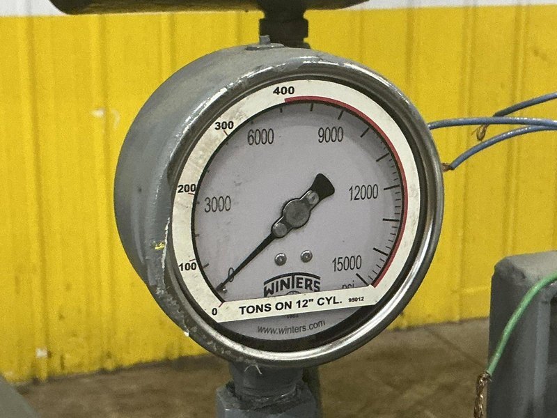 400 TON RODGERS  MODEL #1F400D-7214 HYDRAULIC HORIZONTAL INCLINED WHEEL PRESS: YOBRO 24526