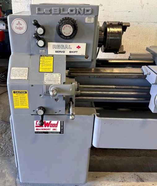 15&quot; x 54&quot; Leblond Regal Lathe, Servo-Shift 45-1800 RPM, 5 HP, Clean