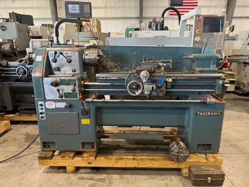 TAKISAWA TSL-1000CD 14”/22” x 40”cc Gap Lathe #7565