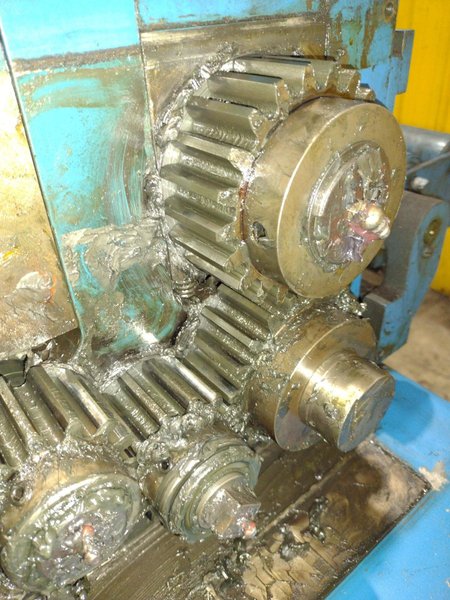 24" COOPER WEYMOUTH 7 ROLL MOTORIZED POWERED COIL STRIP STRAIGHTENER: STOCK #23702