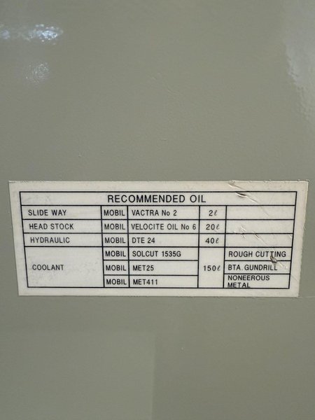 38.6" X 197" HWACHEON MEGATURN 95 CNC 9" HOLLOW SPINDLE OIL FIELD LATHE. STOCK # 0882125