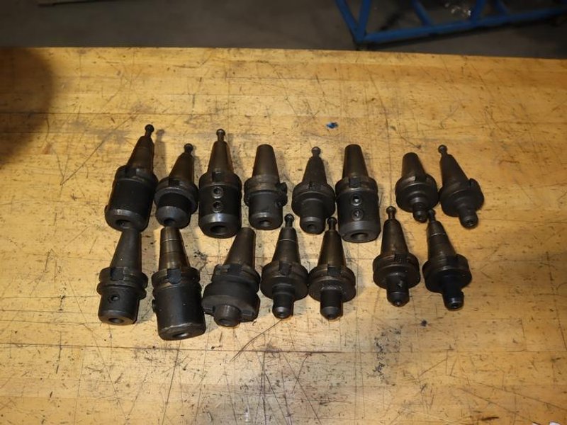 Assorted BT40 Toolholders - Mainly Endmill Holders (15)- Auction Item