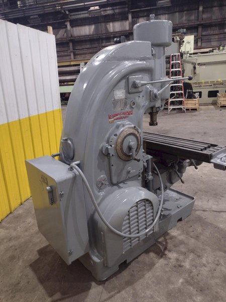 #3 KEARNEY &amp; TRECKER MILWAUKEE MODEL #3 VERTICAL MILLING MACHINE 64" x 13" x 10 HP: YOBRO #24458