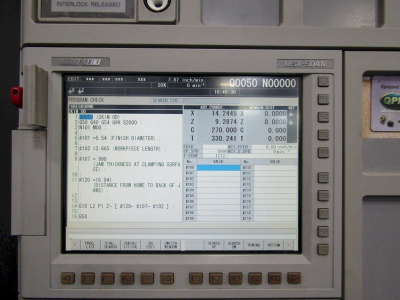 Mori Seiki DuraTurn 2550MC CNC Lathe For Sale, 2010