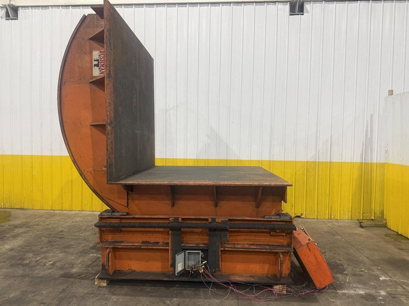 50,000 LBS (25 TON) X 84" X 72" BUSHMAN MECHANICAL POWERED UPENDER / COIL FLIPPER: YOBRO #25946