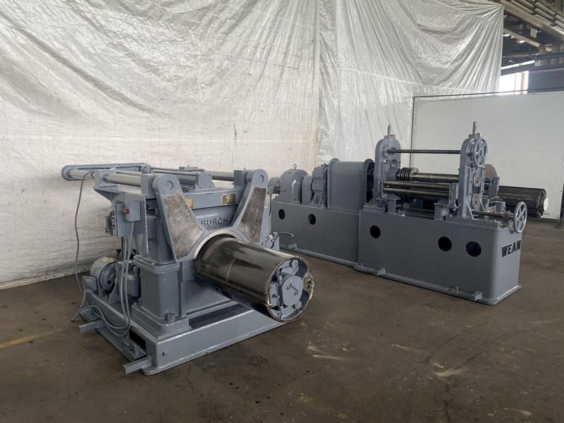24" x .125" x 6,000lb Wean Slitting Line