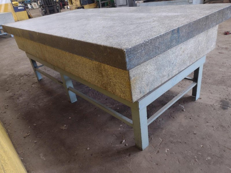 8&#039; X 4&#039; X 14&quot; MITCHELL PRECISION LAYOUT INSPECTION GRANITE TABLE: STOCK #23805