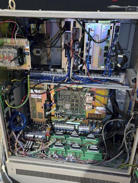 YASKAWA MOTOMAN UP130-RB00 INDUSTRIAL ROBOT ARM AND CONTROL CABINET USED