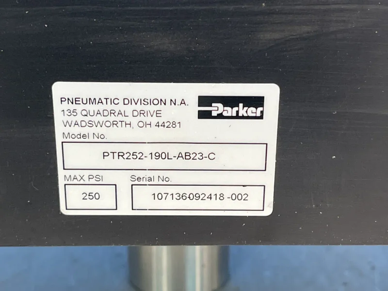 PARKER 250 PSI LINEAR ACTUATOR  -  PTR252-190L-AB23-C