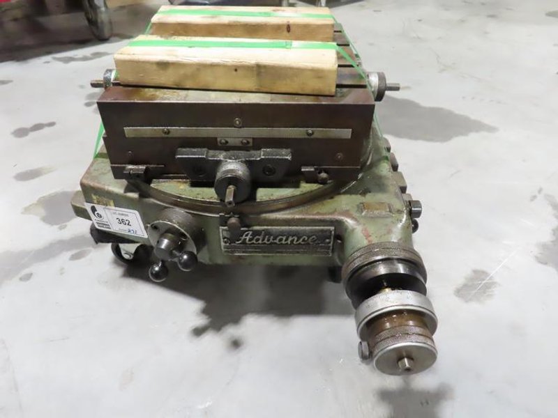 Advance B-13 Cross Slide Rotary Table with 13" x 13" Table Area- Auction Item