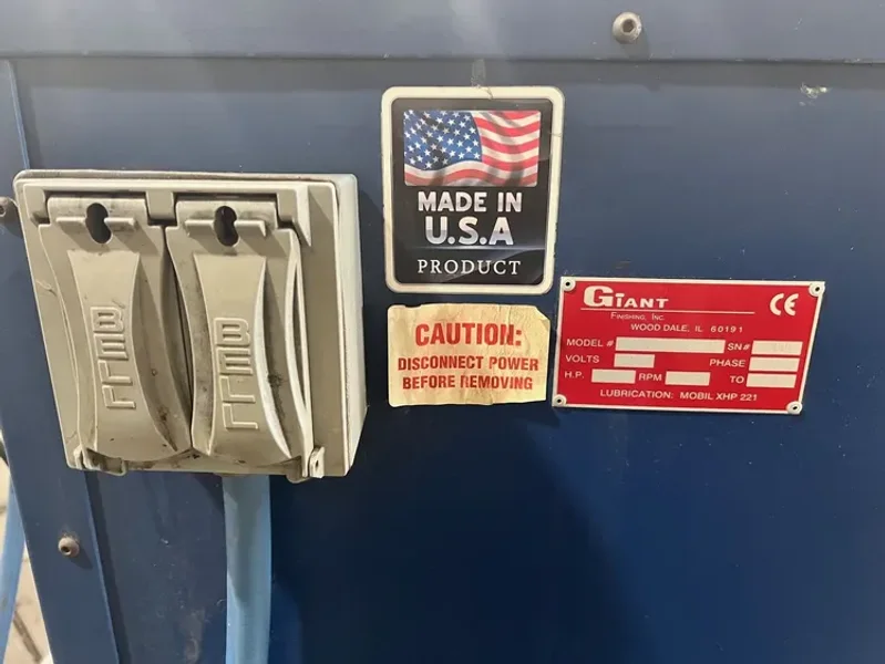 USED GIANT MODEL W-5C 5 CUBIC FOOT VIBRATORY BOWL YEAR: 2017