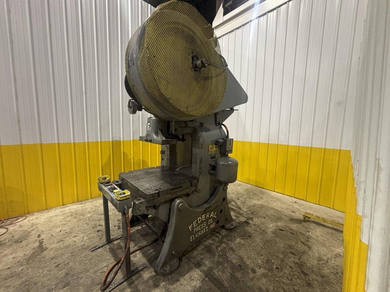 60 TON FEDERAL MODEL #55 OBI FLYWHEEL STAMPING PRESS 6&quot; STROKE: STOCK #23255