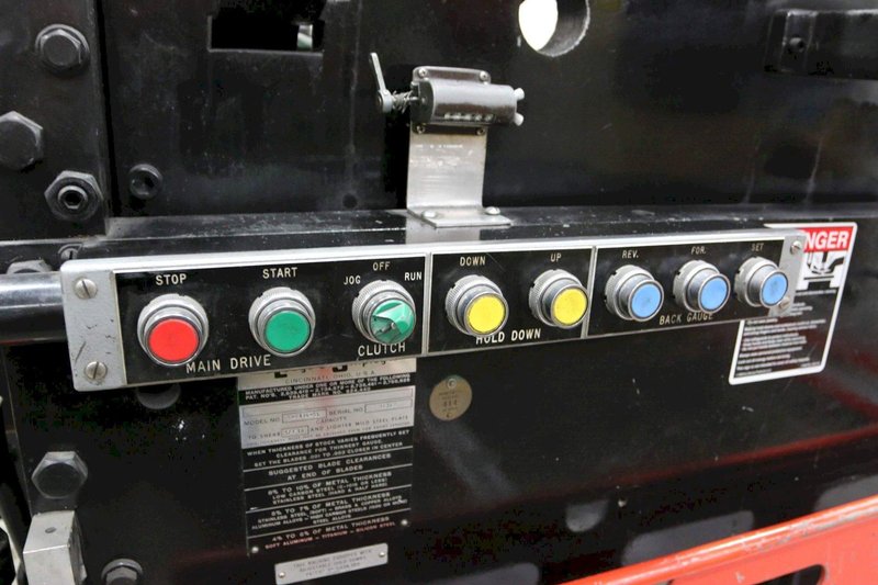 6' X 1/4" LODGE &amp; SHIPLEY POWER SQUARING SHEAR: STOCK #74175