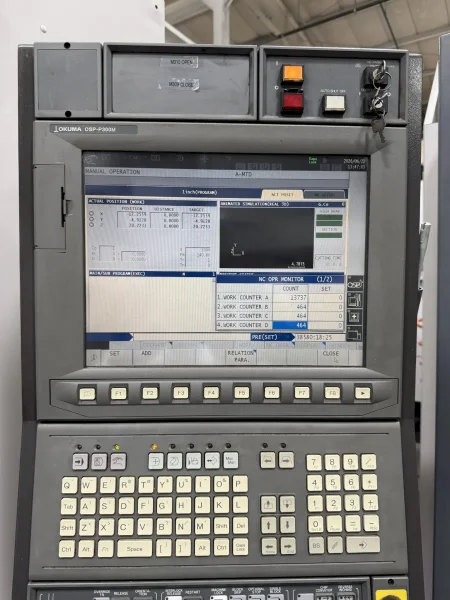 Okuma MA-550VB CNC Vertical Machining Center – 50 Taper Mill
