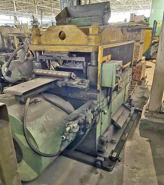150–TON TISHKEN CUT OFF PRESS. STOCK # 1007025