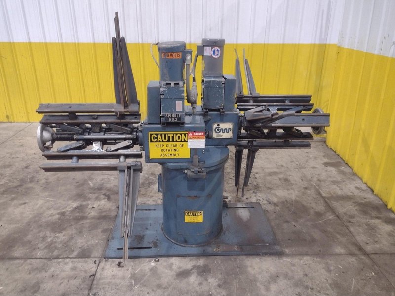 1,600 X 18&quot; CWP MODEL @2RDM MOTORIZED DOUBLE END COIL REEL UNCOILER: YOBRO #24498