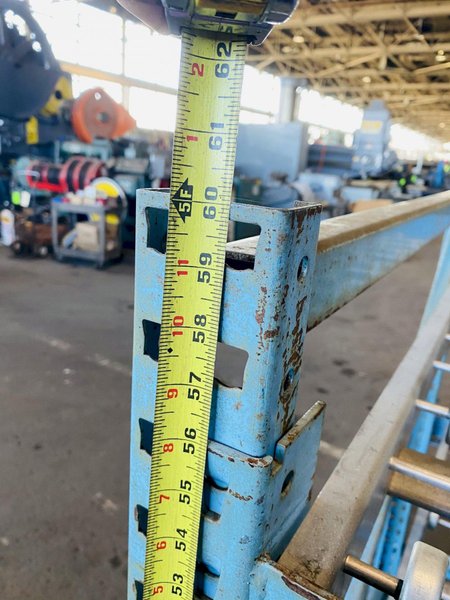 3 TIER 48" X 52" GRAVITY ROLLING RACK. STOCK # 0312121