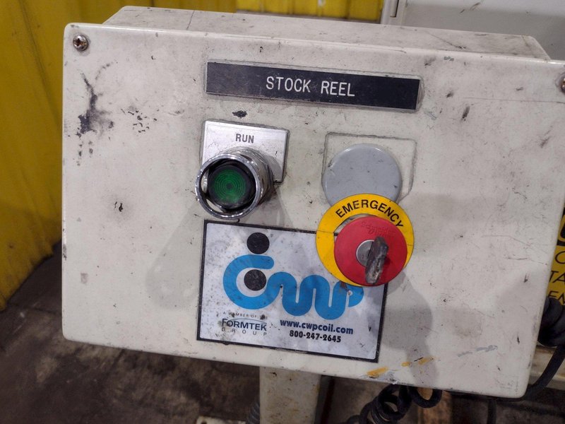 8,000 LBS X 18" CWP MODEL 4RM-18 POWERED UNCOILER COIL REEL: YOBRO #24958