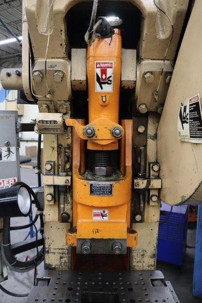 Minster No5 OBI Punch Press, 45 Ton, Single Crank, FLywheel, Air-Clutch, Dual Palms- Auction Item