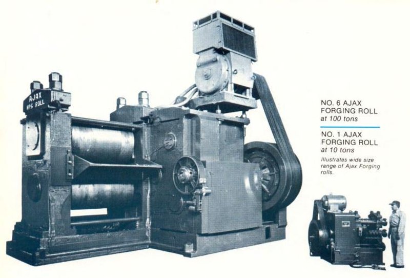45&quot; AJAX MODEL #5 &quot;WIDE-ADJUSTMENT&quot; REDUCING FORGING ROLL: STOCK #18114