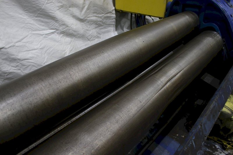 6' X 1/2" WEBB INITIAL PLATE BARREL ROLLING MACHINE : STOCK #75890