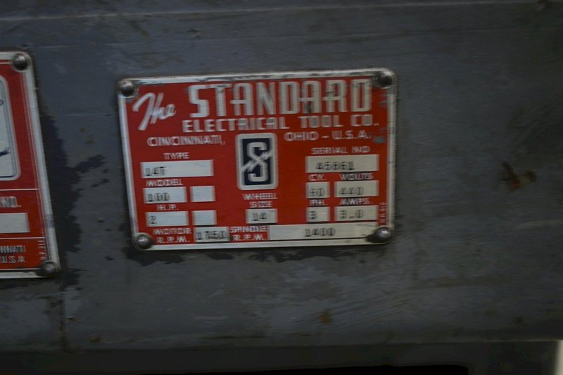 STANDARD MODEL 100 TWIN WHEEL DOUBLE END GRINDER: STOCK #75968