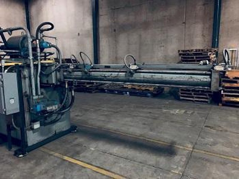 12' X 12" LOGEMAN MDL# 1212 HYDRAULIC SCRAP BALER