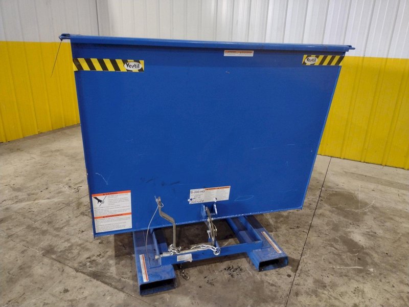 1 YARD X 6,000 LBS VESTIL MODEL #D-HOP-100-HD SELF DUMPING HOPPER: STOCK #22493