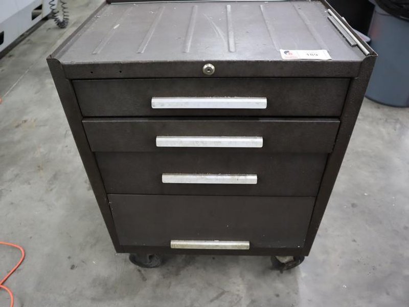 Machinist Rolling Tool Box, 3 Drawer, Open Door Bottom, with Contents- Auction Item