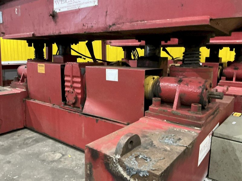 300 TON X 120" DIAMETER WELDWIRE MODEL #CAS-150 TRACK MOUNTED POWERED TANK TURNING ROLLS, 1 DRIVE &amp; 3 IDLERS: YOBRO #25736
