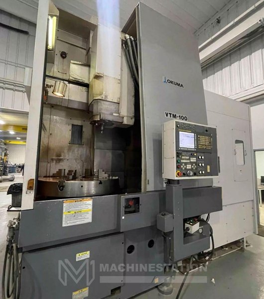 Okuma VTM-100 CNC Vertical Turning Center – Live Tool C Axis VTL