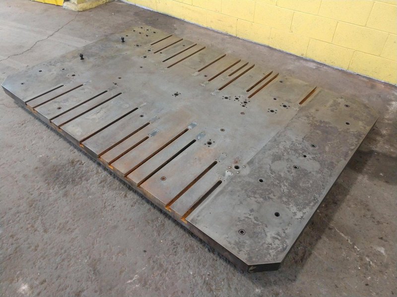 96&quot; X 60&quot; T-SLOTTED BOLSTER PLATE / LAYOUT SURFACE PLATE: STOCK #12681