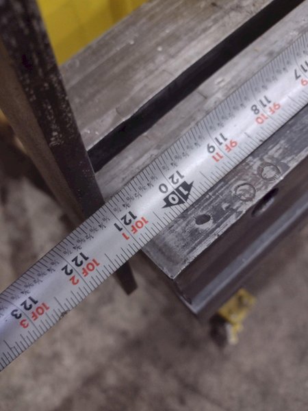 121" x 5.25" x 5.25" 4 WAY FEMALE BOTTOM PRESS BRAKE DIE WITH DIE HOLDER: YOBRO #24999