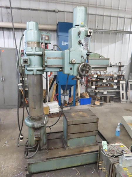 Arboga RLM-3512 Radial Arm Drill, Power Elevation, Box Table 3 HP,  Power Quill Feed and MORE!- Auction Item