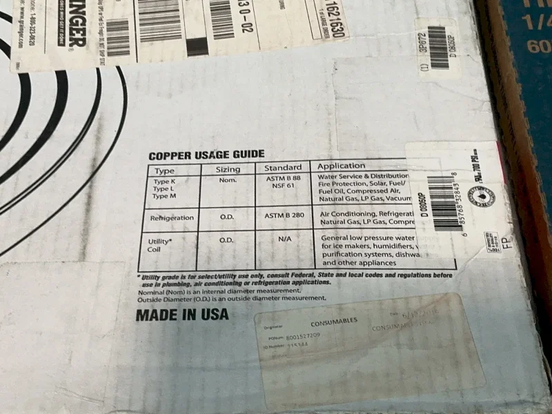 COPPER COIL TUBING