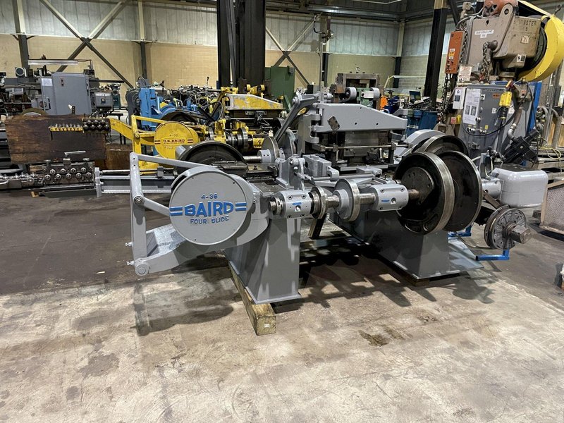 1/4&quot; X 36&quot; US BAIRD MODEL #4-36 FOUR SLIDE WIRE FORMING MACHINE: STOCK #15697