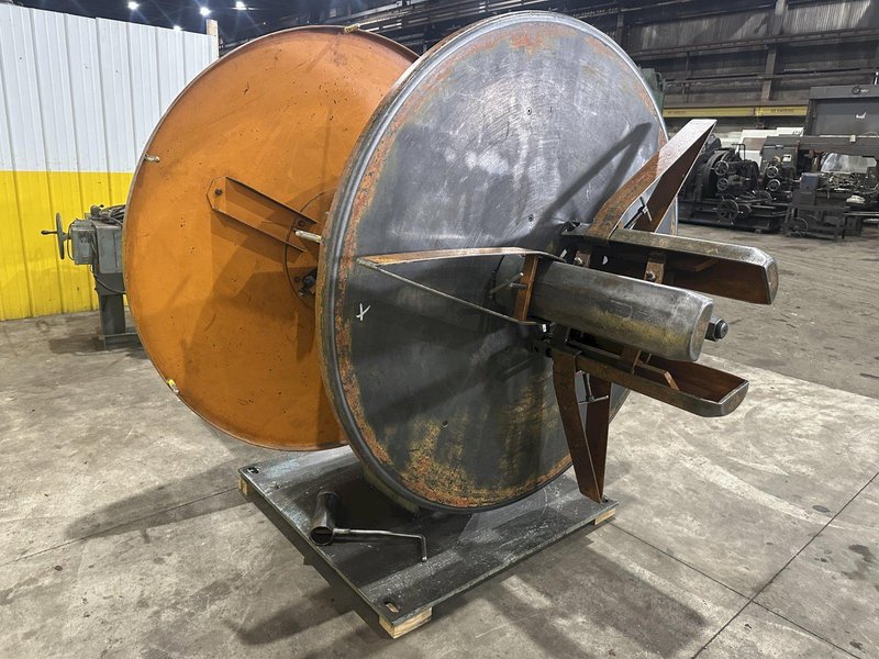 4,000 LBS x 20&quot; AMERICAN STEEL LINE MODEL #60 DOUBLE END PULL OFF UNCOILER COIL REEL: STOCK #23066