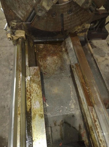 35" X 120" WILLIS PK35 HOLLOW SPINDLE ENGINE LATHE 10" HOLE. STOCK # 0547226